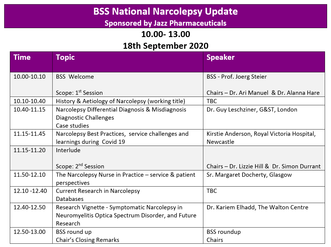 Narcolepsy Programme